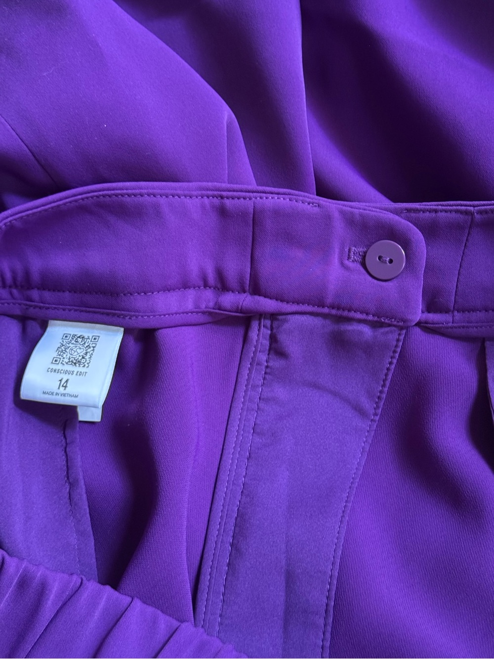 Size 14 Stylist High Waisted Pleated Wide Leg Pants 💜 - Picture 4 of 7